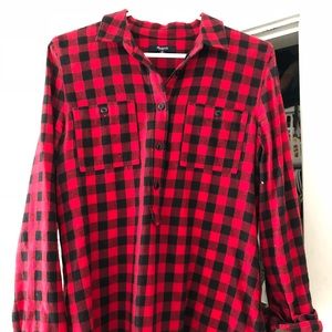 Madewell Buffalo check pop-over